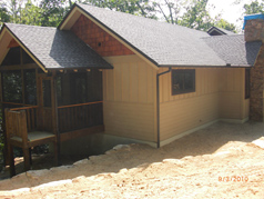 finished siding and screen porch