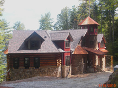 log siding and pebble dash