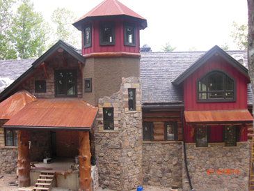 custom log siding