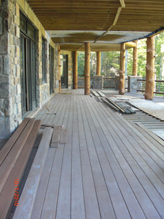 Azek decking-color morado